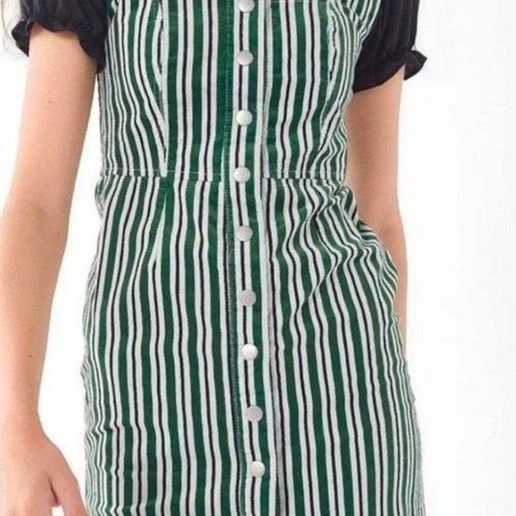 Urban Outfitters Green and White Striped women’s Dress - Picture 2 of 8